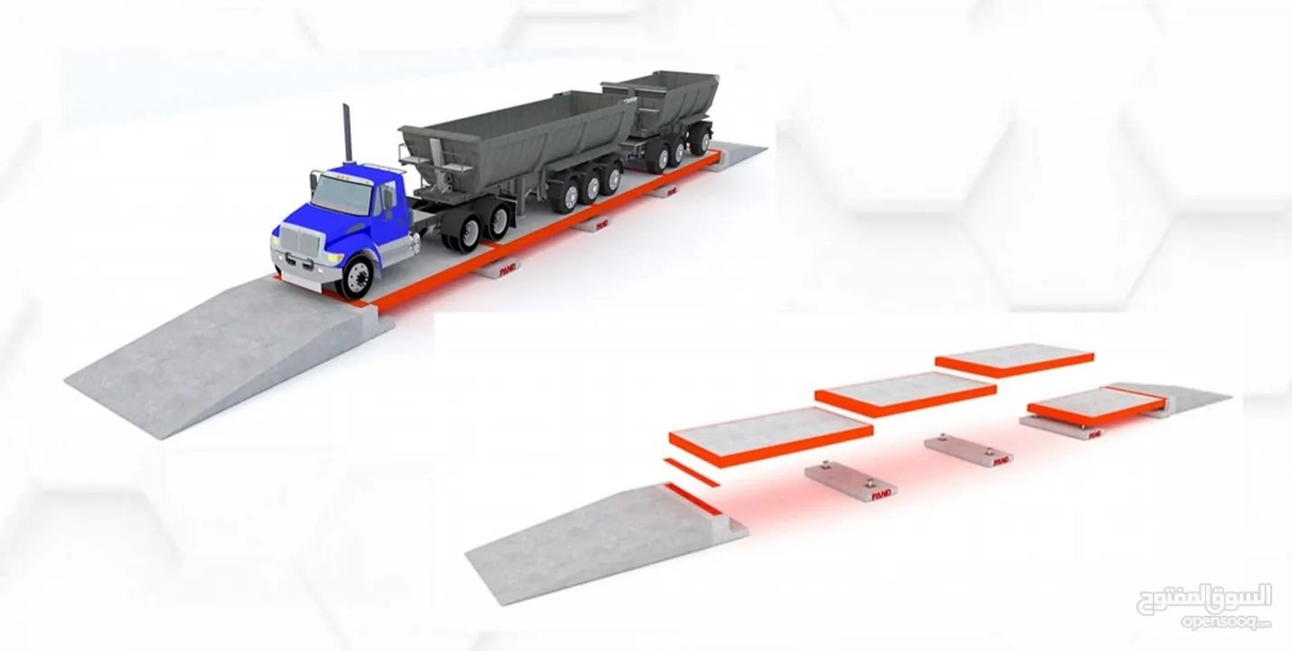 میزان جسري قياس 60 إلى 80 طن / الطول 16×3 متر
