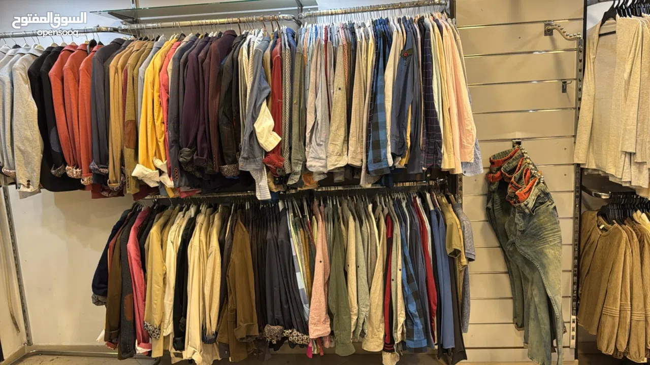 سعر مغري7شيكل بالطين جينز رجالي عداد400 جاكيتات عدد200 قمصان عداد200