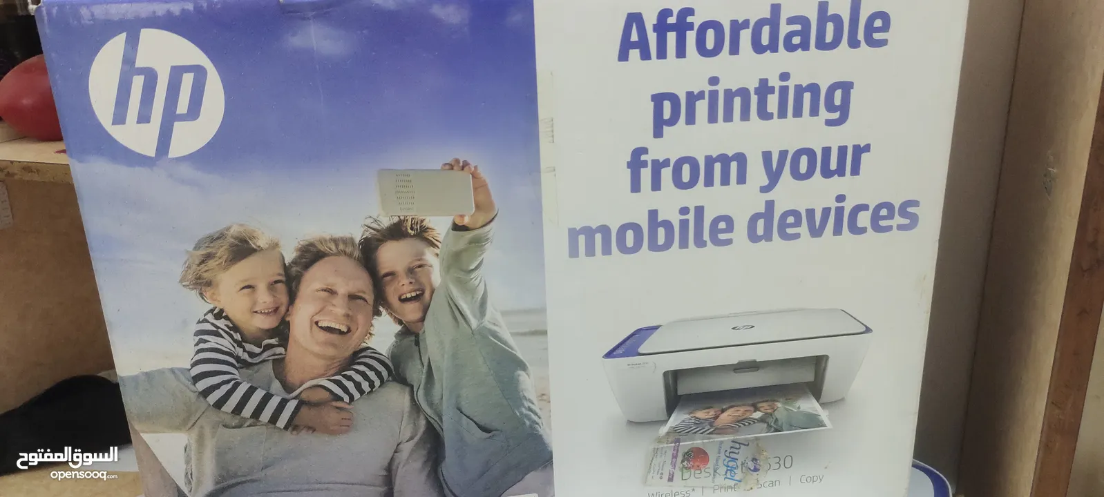 طابعة HP DeskJet 2630 أصلية بحالة ممتازة – طباعة لاسلكية من الهاتف