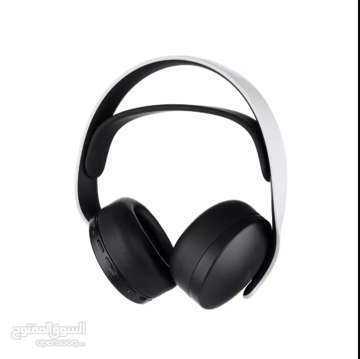 ميكروفونات سماعة رأس سوني PS5 اللاسلكية Pulse 3D مزدوجة لإلغاء الضوضاء، أبيض .