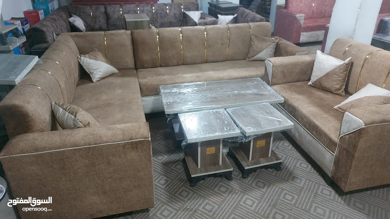 اطقم طربيزات عدة موديلات  حديد وخشب