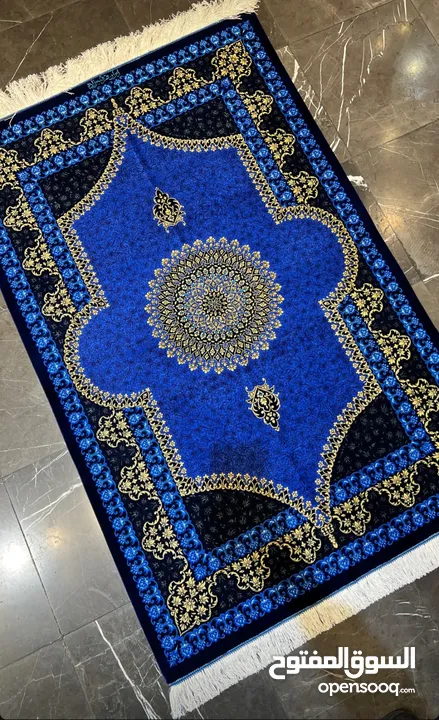 سجادة حريرية إيرانية يدوية فاخرة – صناعة  قم  الأصلية