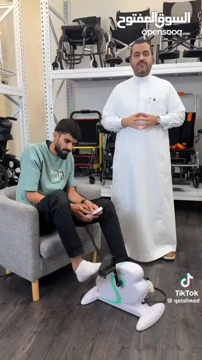 دراجة التمارين الكهربائية و إعادة التأهيل العلاجي" جديد " نخب اول