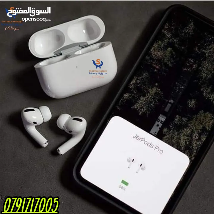 النسخة الأمريكى سيريال على العلبة ونفس السيرل محفور على البوكس و كل فردة من السماعاتAirpods pro2 USA