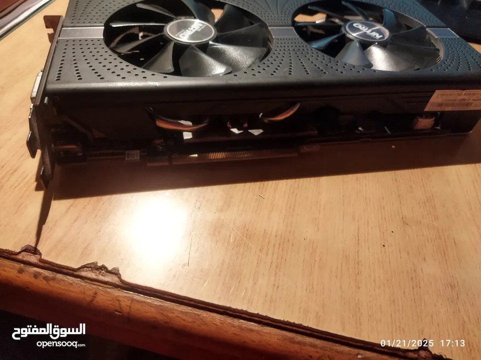 كرت Rx580 4Gvram للبيع على 75 دينار