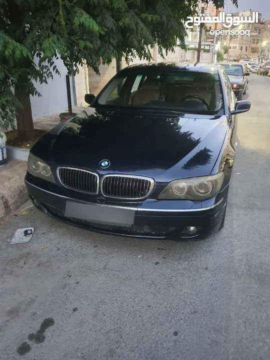 سيارة للبيع BMW 750 Li موديل 2007 أعلى مواصفات كاش فقط بسعر 6500 دينار قابل للتفاوض بعد المعاينة