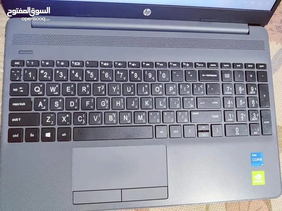 لاب hp i5 جيل 12 معالج 12 مسار مع كرت شاشة انفيديا بحالة الجديد استخدام بسيط جدا مع شنته اصليه جديد