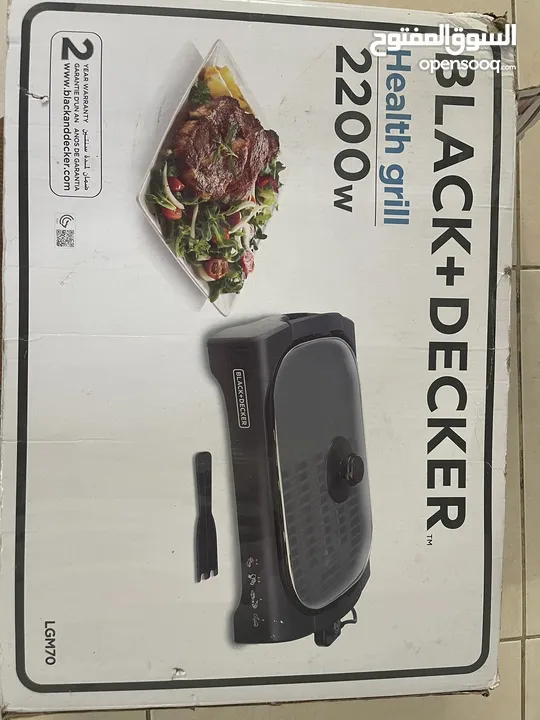 Black and decker grill 220 W