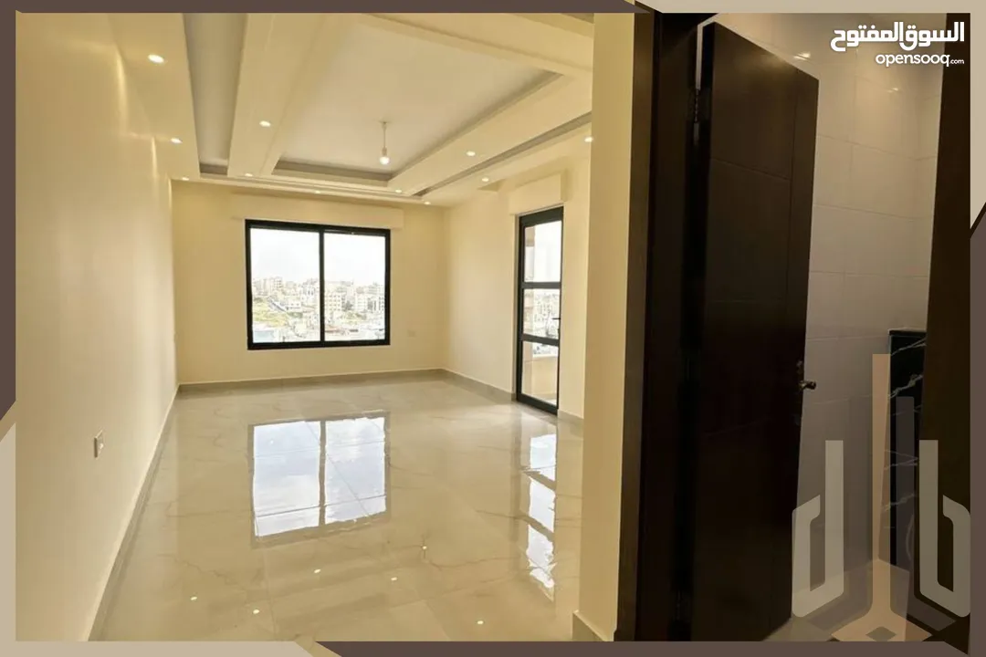 شقة دوبلكس ثالث مع روف للبيع في مرج الحمام دوار البكري مساحة 200م 