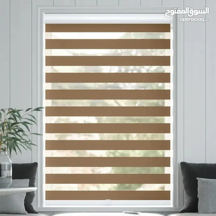 ستائر زيبرا تركي ذو جودة عالية توفر لك التحكم المثالي في الضوء مع تصميم عصري وأنيق