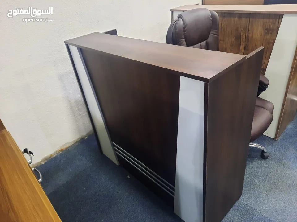 كاونتر استقبال مميز قياس 120سم عدة الوان متوفر تفصيل عالطلب حسب القياس واللون المطلوب