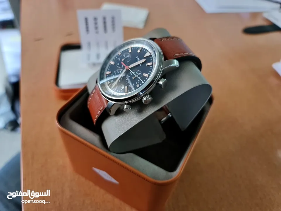 Fossil Leather Watch For Men