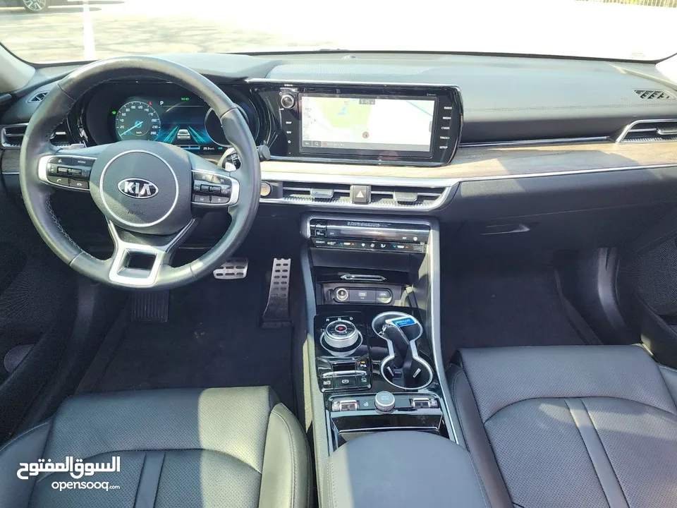 KIA K5 Hybrid 2021بانوراما فل  وارد كوري فحص كامل و لا ملاحظه كلين تايتل من دون حوادث