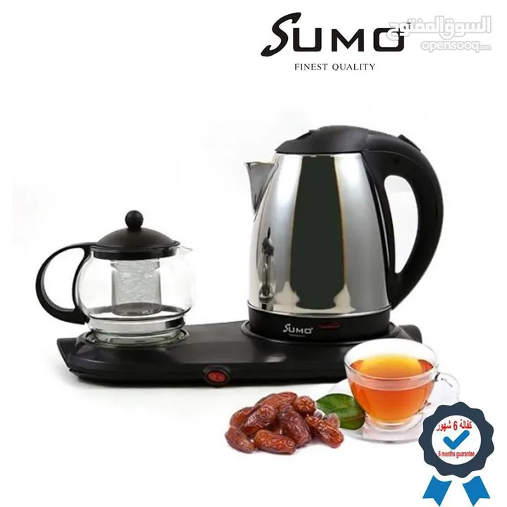 غلاية ماء ومحضرة شاي وصينية تقديم من SUMO SUMO SM-301 3in1