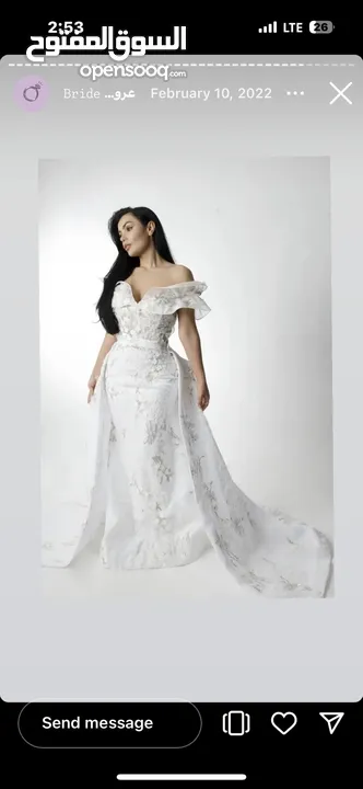 فستان زفاف جديد 3 قطع