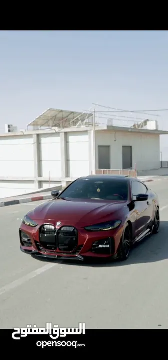 BMW 430 i M PACKAGE   لون الاصلي كحلي ملزق خمري  سعر مغري على الكاش