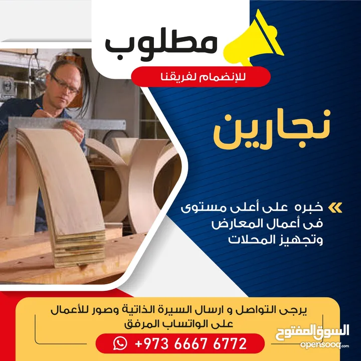 3D board, carpenters and forman wanted