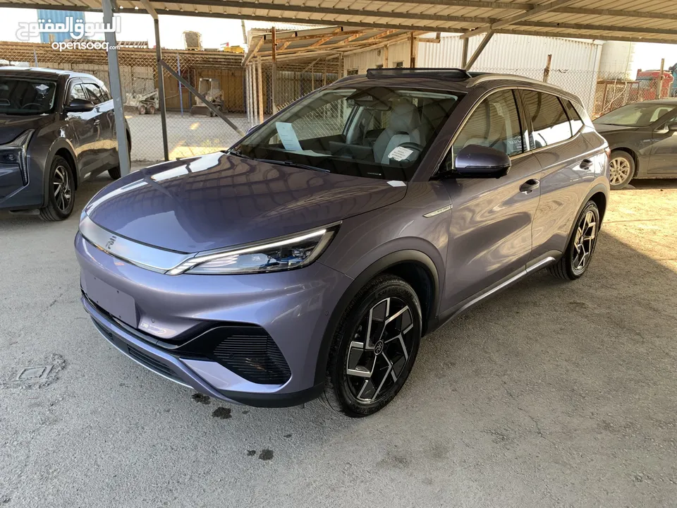 BYD Yuan plus 2023 بي واي ديه ايوان بلص صنف شامبيون فل الفل اوتبارك وباب خلفي كهرباء كراسي حامي بارد