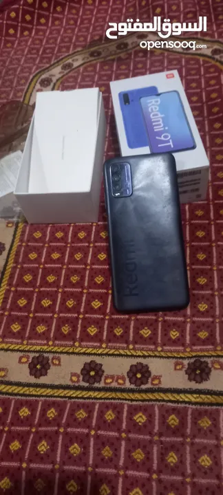 تلفون Realme  9T مساحه 128 رام 6 معاها الكرتونه والضمان البطاريه 6000مللي امبير. 18 فلت تدعم الشحن ا