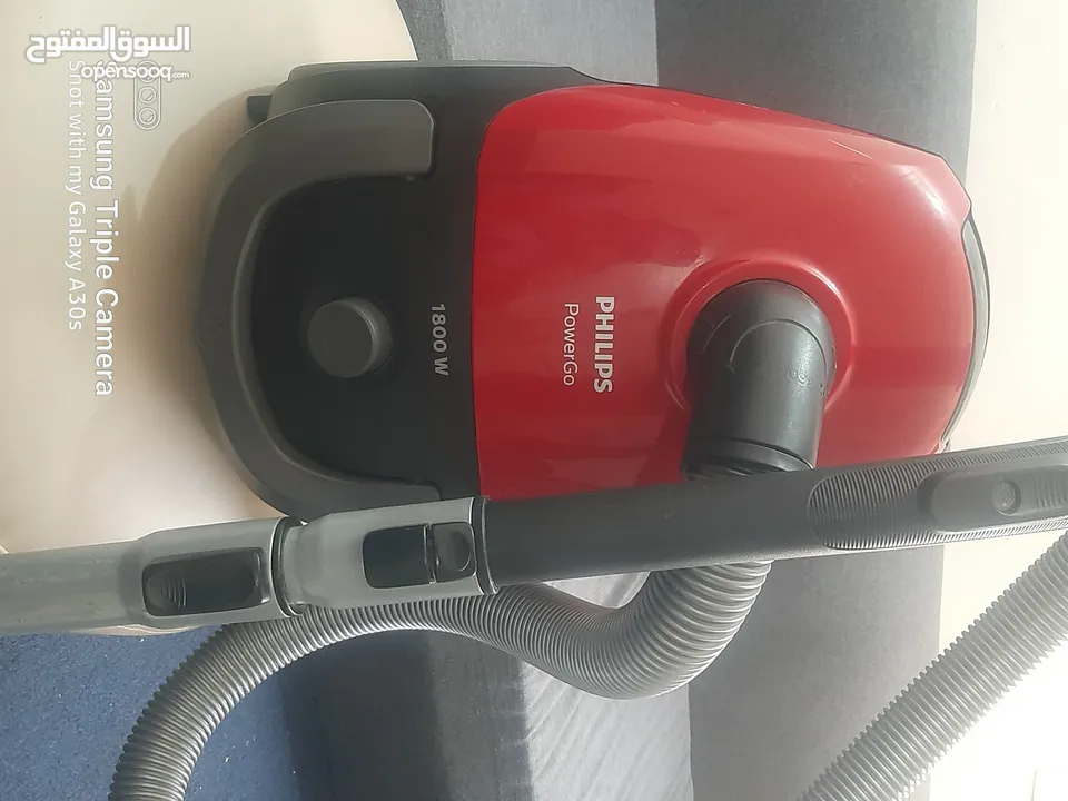 مكنسة كهربائية ماركة فيليبس 1800W شغاله 100% قوة شفط عاليه استعمال خفيف Philips vacuum cleaner 1800W