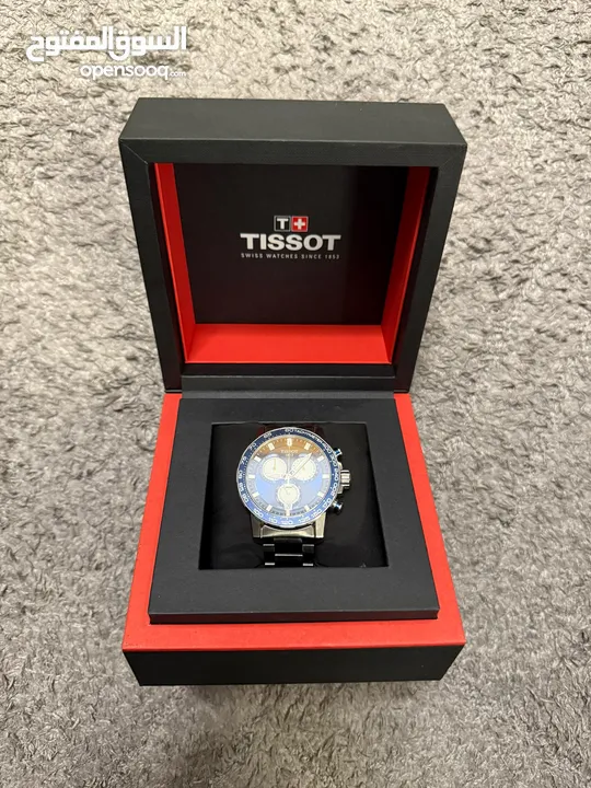 Tissot Supersport Chrono, 45.5 mm, Blue dial, Metal bracelet, Swiss Quartz movement