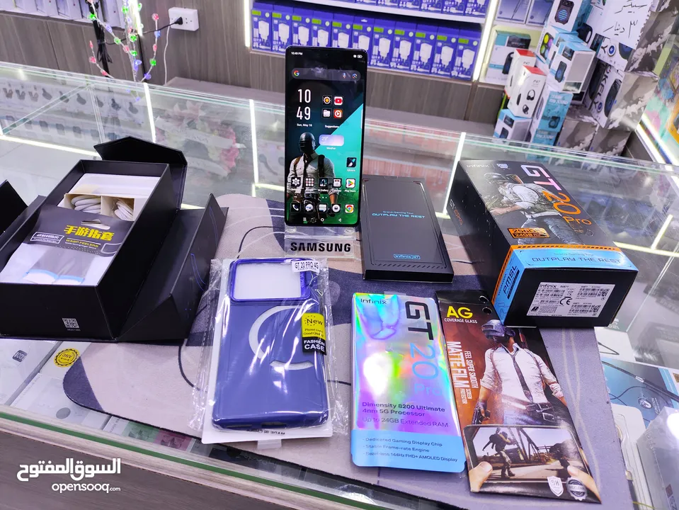 ابو 120 فريم وكالة موجود  INFINIX  GT 20 PRO جيجا 256 رام 24 معه كامل اغراضو الاصلية متوفر توصيل