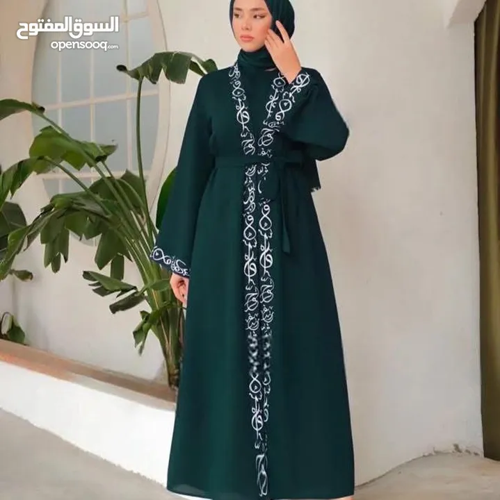 عباي قطعتين  خامة الكريب  فري سايز ل80 السعر 15 دنانير  نعيمه/اس راء8