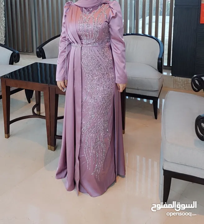 فستان سهرة تركي سايز 42