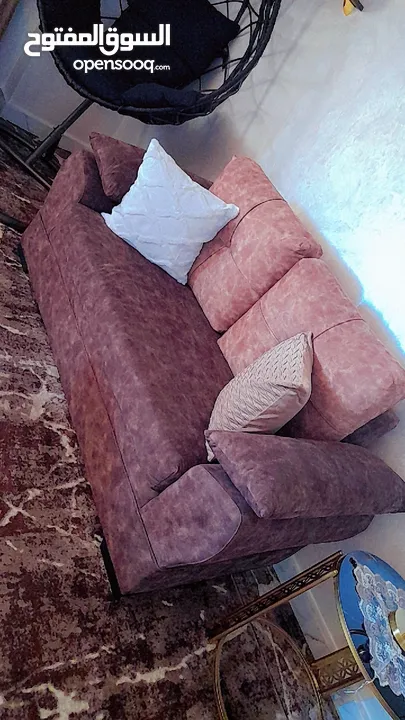 طقم كنب كورنر بحال الوكالة  غرفة نوم تركي مميزة في مجال بالسعر اشي بسيط