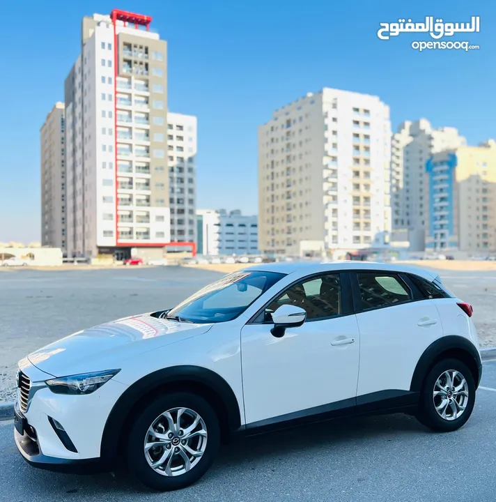 A Clean And Good Condition Mazda CX3 2018 White GCC