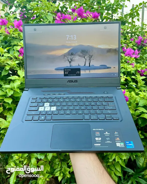 لابتوب قيمينج asus tuf corei7 بكرت شاشه rtx