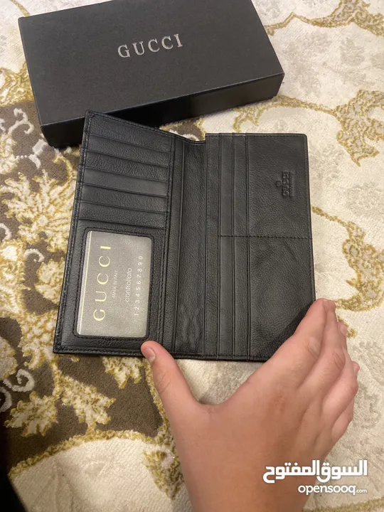 Brand new original gucci long wallet men