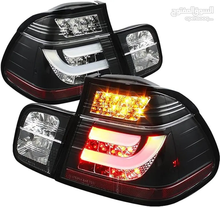 ‏  New Lights BMW 2003/04 E46 Sedan طقم اضاءة امامي، خلفي، كشافات، جديد.  BMW E46