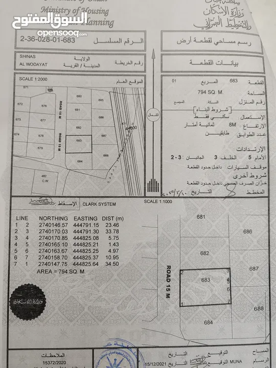 مخطط أراضي سكنية ف موقع ممتاز ف الوديات من المالك مباشرة