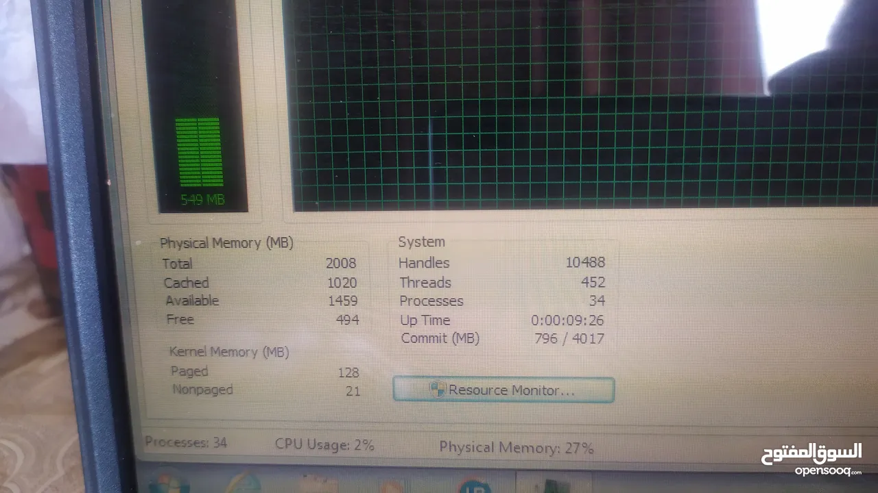 Lenovo Laptop Intel Pentium T3400 2GB Memory 160GB HDD Intel GMA 4500M 15.4"