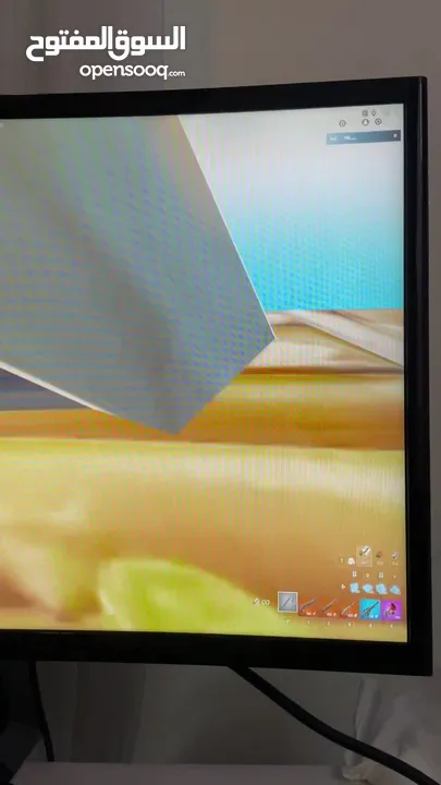 Samsung 24”curved شاشة العاب 24 انش  144 هرتز (fhd)  (1800R (Amd freesync