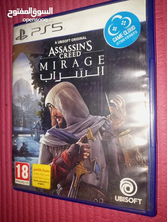 Assassin's Creed mirage ps5 اساسن كريد  ب20 دينار مع توصيل