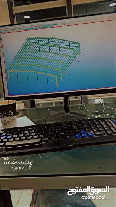 رسام 3D steel structure خبرة 5 سنوات  سرعة ودقة بلعمل