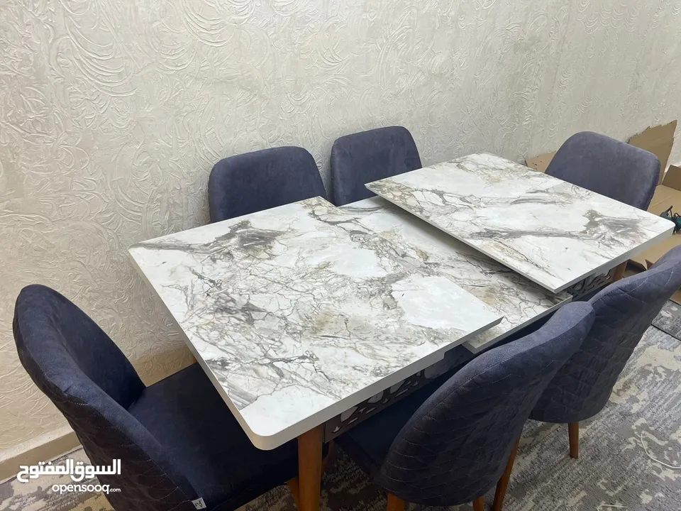 طاولة سفرة تركي مكفول يوجد توصيل طاولات سفرة