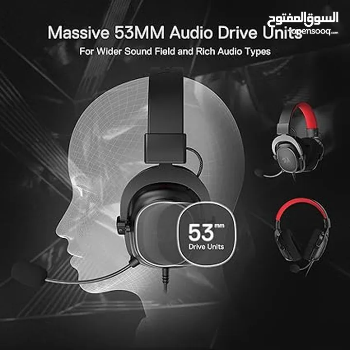 Redragon H510 Zeus-X RGB Wired Gaming Headset - 7.1 Surround Sound سماعة ريدراجون اصلية مكفولة