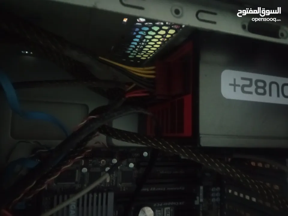 كمبيوتر i7-2600 Motherboard z68x Ram 8gb 1333hertz Power supply gaming 625 w AMD Radeon HD 6770 1gb