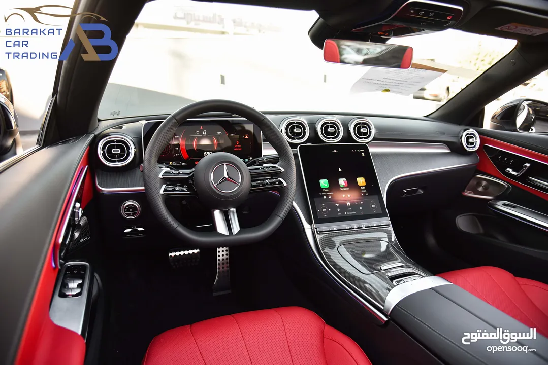 مرسيدس سي ال اي كشف نايت بكج مايلدهايبرد موديل2024 Mercedes CLE200 Convertible AMG Kit Night Package