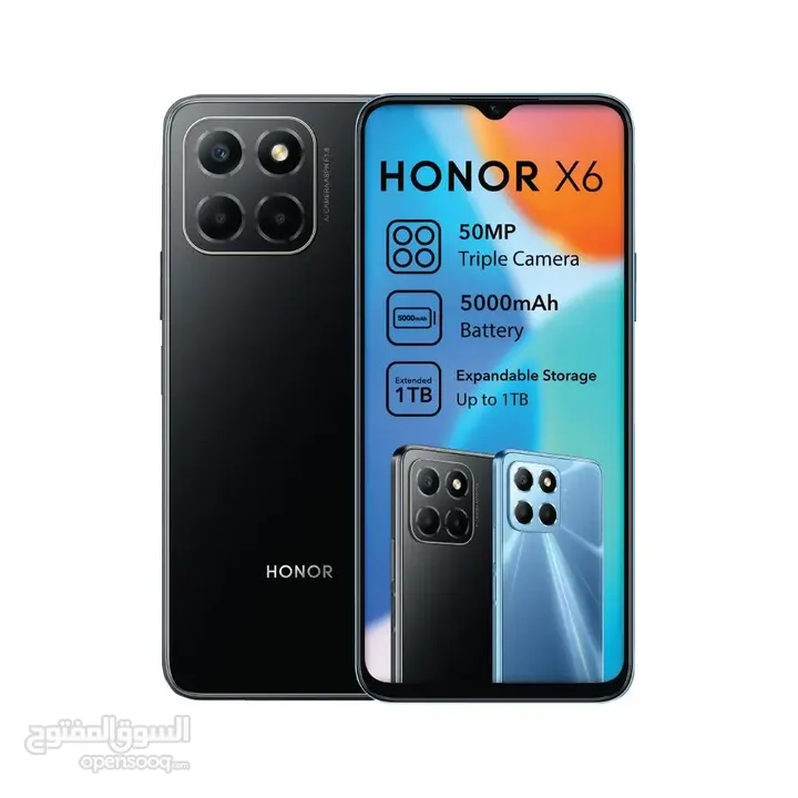 عرض خااص : Honor X6 128gb جديد ضمان وكيل عمان سنة بأقل سعر من دكتور فون