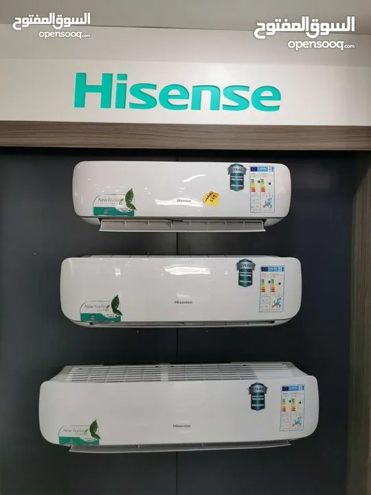 العرض الاقوى ل مكيف هايسنس HISENSE غاز R410 او R32 طن او طن ونص او 2طن فل انفيرتر