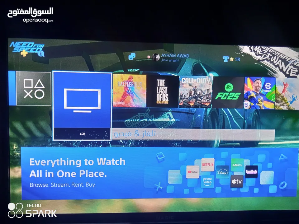 ps4 fat بحاله ممتازه جدا