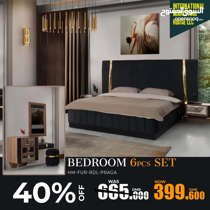 Turkish Bedroom Set - 6 pcs -طقم غرفة نوم تركي - 6 قطع