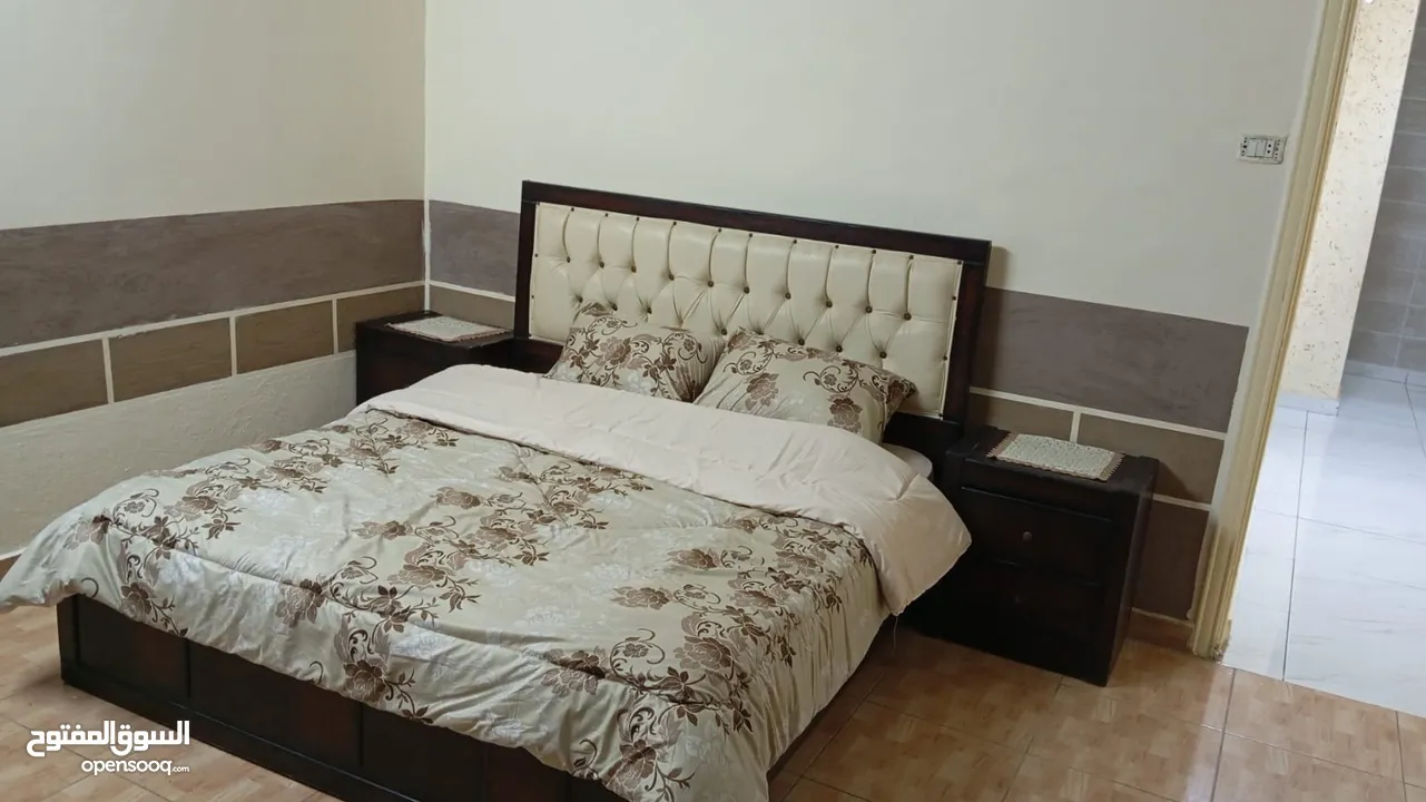 شقة مفروشة  ارضي بالياسمين للايجار الاسبوعي او اليومي  2 furnished bed rooms apartment for rent
