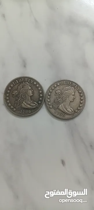 عملات أمريكية وفرنسية نوادر