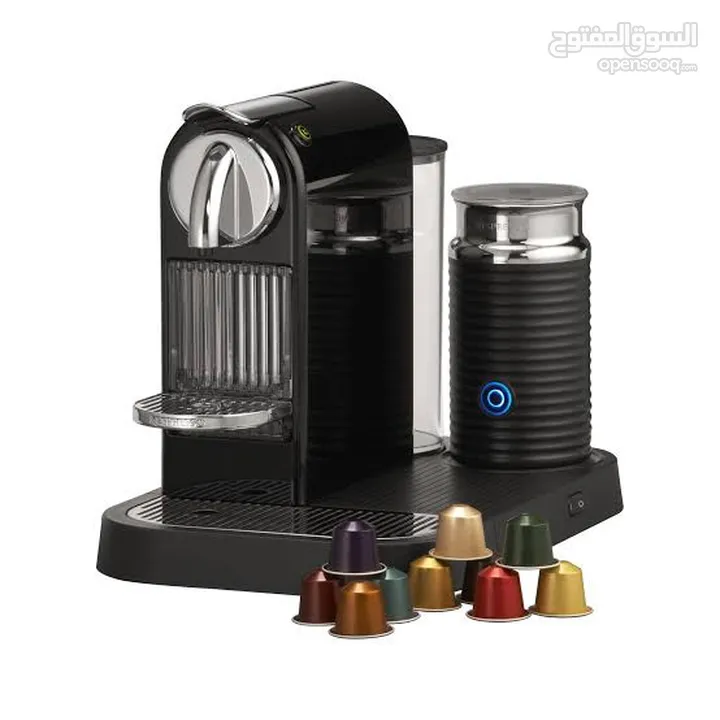 Nespresso"CitiZ & Milk" Espresso,cappuccino,latte Maker, Black  نسبريسو سيتز آن ميلك ساقع/ساخن