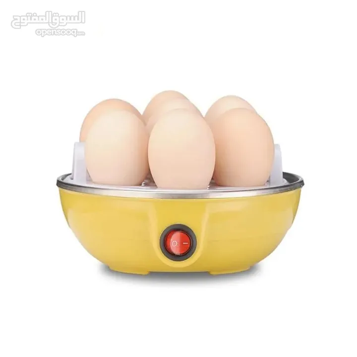 جهاز سلق البيض و الذرة بالبخار الكهربائي سعة 7 بيضه  سلاقه بيض بالبخار